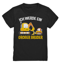 Laden Sie das Bild in den Galerie-Viewer, Bagger Baustelle Großer Bruder T-Shirt