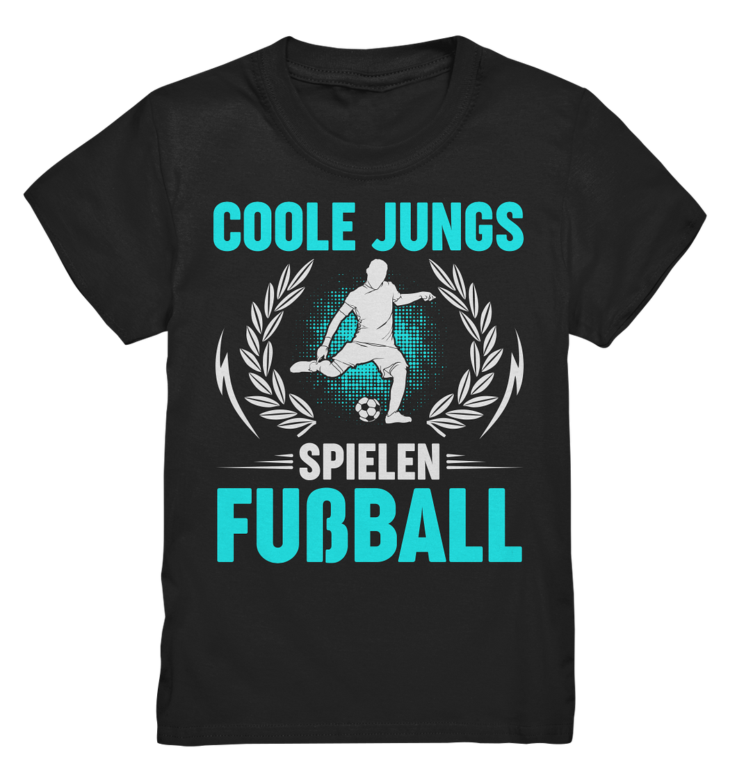 Coole Jungs spielen Fußball Shirt Fußballspieler Geschenk Kinder T-Shirt