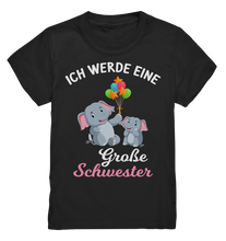 Laden Sie das Bild in den Galerie-Viewer, Große Schwester T-Shirt Elefant Große Schwester Geschenk