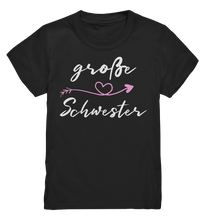 Laden Sie das Bild in den Galerie-Viewer, Große Schwester T-Shirt Herz Große Schwester Geschenk