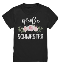 Laden Sie das Bild in den Galerie-Viewer, Große Schwester T-Shirt Rosen Große Schwester Geschenk