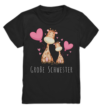 Laden Sie das Bild in den Galerie-Viewer, Große Schwester T-Shirt Giraffe Große Schwester Geschenk