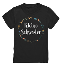 Laden Sie das Bild in den Galerie-Viewer, Kleine Schwester T-Shirt Blumenkranz Kleine Schwester Geschenk