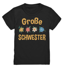 Laden Sie das Bild in den Galerie-Viewer, Große Schwester Shirt Blumen Große Schwester Geschenk