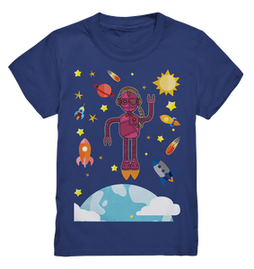 Astronaut Robotik Jungen Mädchen Roboter T-Shirt