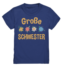 Laden Sie das Bild in den Galerie-Viewer, Große Schwester Shirt Blumen Große Schwester Geschenk