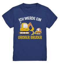 Laden Sie das Bild in den Galerie-Viewer, Bagger Baustelle Großer Bruder T-Shirt