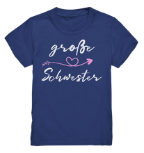 Laden Sie das Bild in den Galerie-Viewer, Große Schwester T-Shirt Herz Große Schwester Geschenk