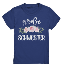 Laden Sie das Bild in den Galerie-Viewer, Große Schwester T-Shirt Rosen Große Schwester Geschenk