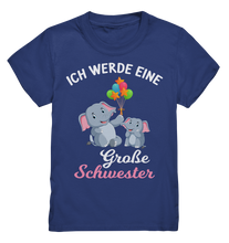 Laden Sie das Bild in den Galerie-Viewer, Große Schwester T-Shirt Elefant Große Schwester Geschenk