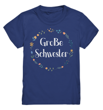 Laden Sie das Bild in den Galerie-Viewer, Große Schwester T-Shirt Blumen Große Schwester Geschenk