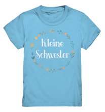 Laden Sie das Bild in den Galerie-Viewer, Kleine Schwester T-Shirt Blumenkranz Kleine Schwester Geschenk