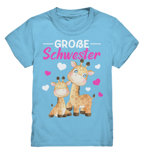 Große Schwester T-Shirt Giraffen Große Schwester Geschenk
