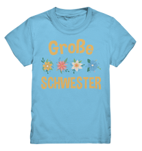 Laden Sie das Bild in den Galerie-Viewer, Große Schwester Shirt Blumen Große Schwester Geschenk