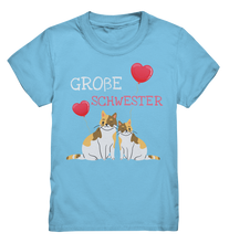 Laden Sie das Bild in den Galerie-Viewer, Große Schwester Shirt Katzen Liebe Große Schwester Geschenk