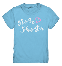 Laden Sie das Bild in den Galerie-Viewer, Große Schwester T-Shirt Herz Liebe Große Schwester Geschenk