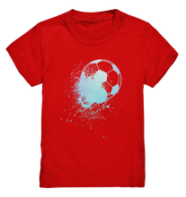 Laden Sie das Bild in den Galerie-Viewer, Fußballspieler Splash Fußball Kinder Fußballer T-Shirt
