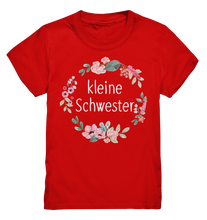 Laden Sie das Bild in den Galerie-Viewer, Kleine Schwester Shirt Blumenkranz Kleine Schwester Geschenk