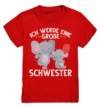 Laden Sie das Bild in den Galerie-Viewer, Große Schwester T-Shirt Elefanten Große Schwester Geschenk