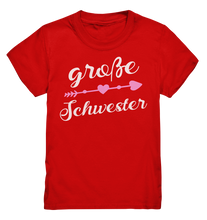 Laden Sie das Bild in den Galerie-Viewer, Große Schwester T-Shirt Pfeil Herz Große Schwester Geschenk
