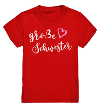 Laden Sie das Bild in den Galerie-Viewer, Große Schwester T-Shirt Herz Liebe Große Schwester Geschenk