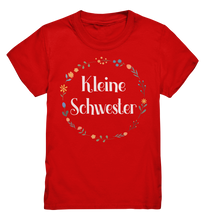 Laden Sie das Bild in den Galerie-Viewer, Kleine Schwester T-Shirt Blumenkranz Kleine Schwester Geschenk