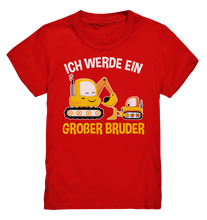 Laden Sie das Bild in den Galerie-Viewer, Bagger Baustelle Großer Bruder T-Shirt
