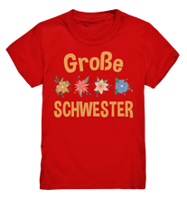 Laden Sie das Bild in den Galerie-Viewer, Große Schwester Shirt Blumen Große Schwester Geschenk
