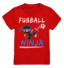 Laden Sie das Bild in den Galerie-Viewer, Fußballspieler Fußballer Kinder Fußball Ninja T-Shirt
