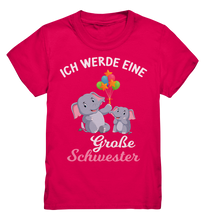 Laden Sie das Bild in den Galerie-Viewer, Große Schwester T-Shirt Elefant Große Schwester Geschenk