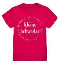 Laden Sie das Bild in den Galerie-Viewer, Kleine Schwester T-Shirt Blumenkranz Kleine Schwester Geschenk