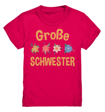 Laden Sie das Bild in den Galerie-Viewer, Große Schwester Shirt Blumen Große Schwester Geschenk