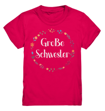 Laden Sie das Bild in den Galerie-Viewer, Große Schwester T-Shirt Blumen Große Schwester Geschenk