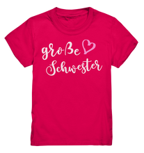 Laden Sie das Bild in den Galerie-Viewer, Große Schwester T-Shirt Herz Liebe Große Schwester Geschenk