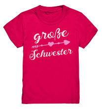 Laden Sie das Bild in den Galerie-Viewer, Große Schwester T-Shirt Pfeil Herz Große Schwester Geschenk