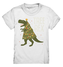 Laden Sie das Bild in den Galerie-Viewer, Dinosaurier Trex Weihnachten Dino Kinder T-Shirt
