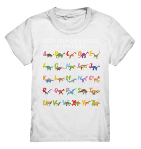 Schulkind Dino ABC Kinder Dinosaurier Alphabet T-Shirt