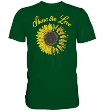 Laden Sie das Bild in den Galerie-Viewer, Liebe Sonnenblumen T-Shirt Peace Garten Motiv Gärtner Geschen