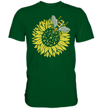 Laden Sie das Bild in den Galerie-Viewer, Biene Sonnenblumen T-Shirt Gärtner Imker Geschenk Garten