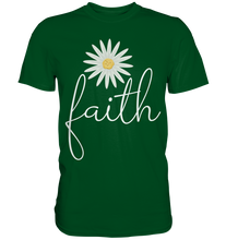 Laden Sie das Bild in den Galerie-Viewer, Faith Gänseblümchen Shirt Christlicher Gärtner Garten Motiv