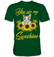 Laden Sie das Bild in den Galerie-Viewer, Katze Sonnenblumen T-Shirt Gärtner Geschenk