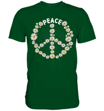 Laden Sie das Bild in den Galerie-Viewer, Peace Gänseblümchen Shirt Garten Gänseblumen Gärtner Motiv