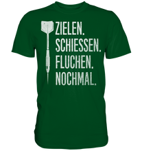 Laden Sie das Bild in den Galerie-Viewer, Lustiger Dart Spruch Dartpfeil Probleme T-Shirt