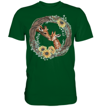 Laden Sie das Bild in den Galerie-Viewer, Giraffe Sonnenblumen T-Shirt Mama Tochter Geschenk