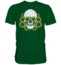 Laden Sie das Bild in den Galerie-Viewer, Totenkopf Sonnenblumen Shirt Gärtner Geschenk Garten