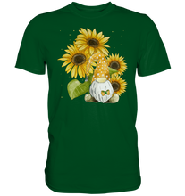 Laden Sie das Bild in den Galerie-Viewer, Gartenzwerg Sonnenblumen Shirt Gärtner Geschenk Garten