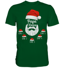 Laden Sie das Bild in den Galerie-Viewer, Papa Claus Weihnachten Familienvater Weihnachtsoutfit Personalisiertes T-Shirt
