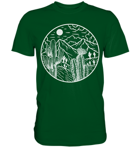 Kaktus Landschaft Sukkulenten Wüste T-Shirt