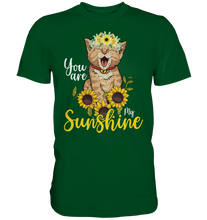 Laden Sie das Bild in den Galerie-Viewer, Katzenliebhaber Sonnenblumen Shirt Gärtner Katzen Geschenk Garten