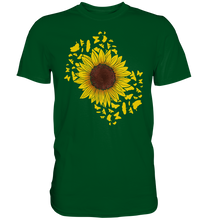Laden Sie das Bild in den Galerie-Viewer, Sonnenblumen Schmetterling Garten T-Shirt Gärtner Geschenk